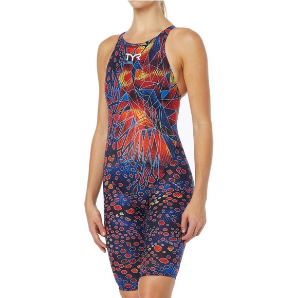 TYR Women's Avictor Venom Open Back Swimsuit Size 27 - Picture 1 of 10